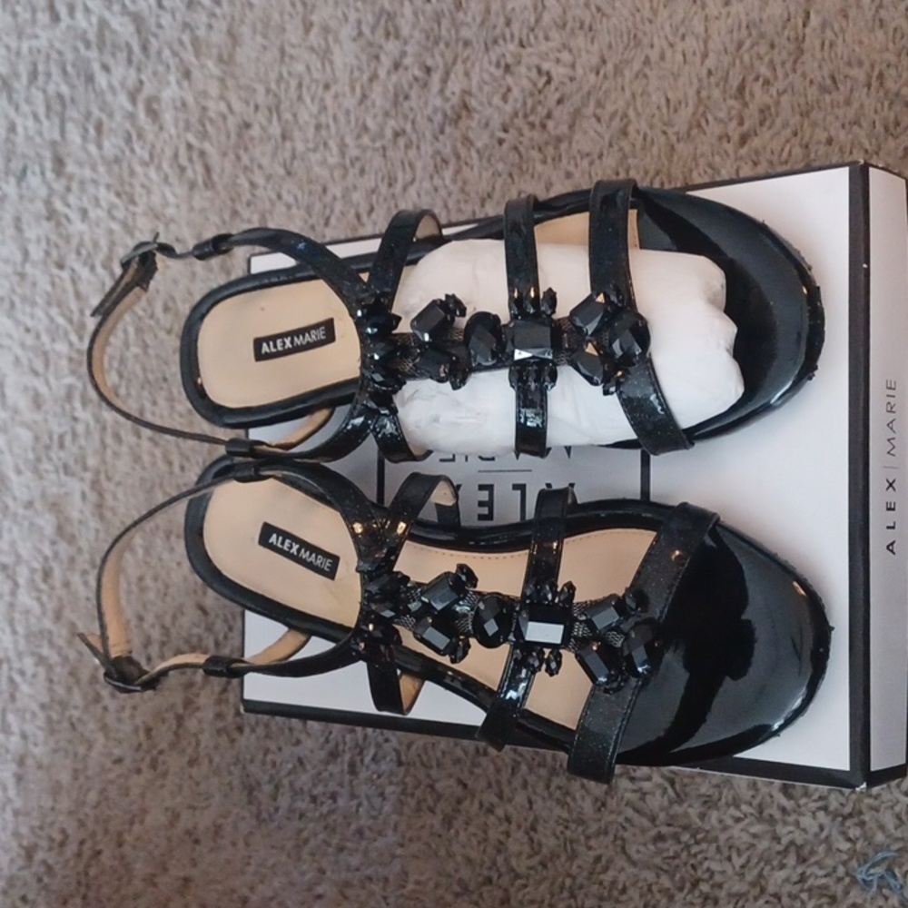 Women's Alex Marie Fiona black shoes sz 9